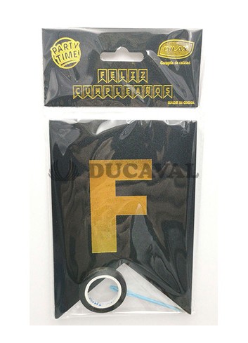 Guirnalda feliz cumpleaños purpurina negra