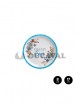 Plato llano cartón OH MY BOY azul 17cm 8 unidades.Ducaval envios 24/48 horas