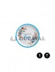 Plato llano cartón OH MY BOY azul 17cm 8 unidades.Ducaval envios 24/48 horas