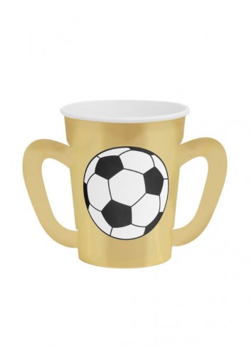 Vasos de Fútbol con Asas 270cc 6u | Ducaval | Envíos 24/48h