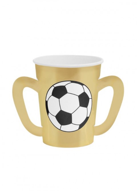 Vasos de Fútbol con Asas 270cc 6u | Ducaval | Envíos 24/48h