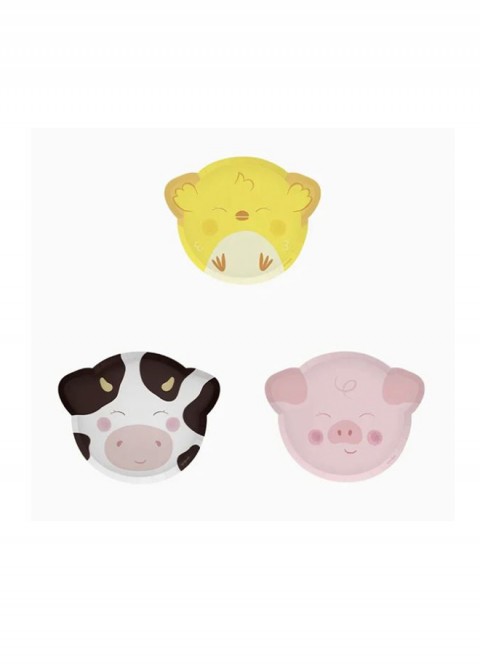 Platos de Granja 20x25cm 6u | Ducaval | Envías 24/48 horas 