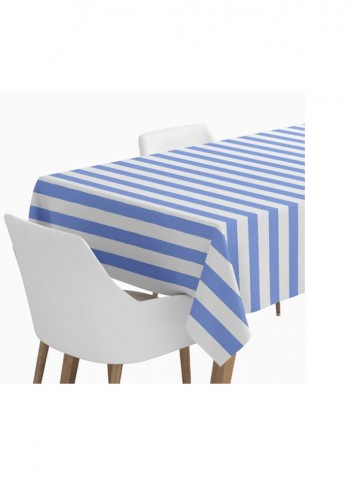 Rollo mantel papel rayas blanco y azul 1,2x5m | Ducaval | Envías 24/48 horas 