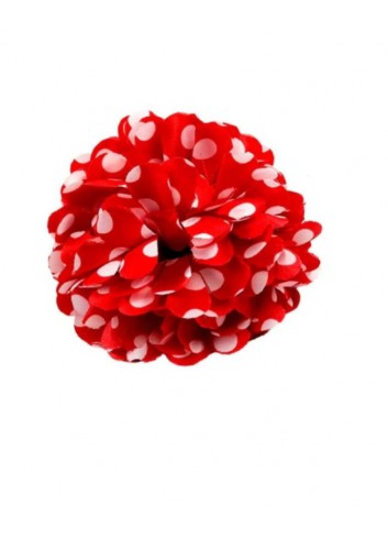 Flor pinza roja lunares blancos GD | Ducaval | Envíos 24/48 horas