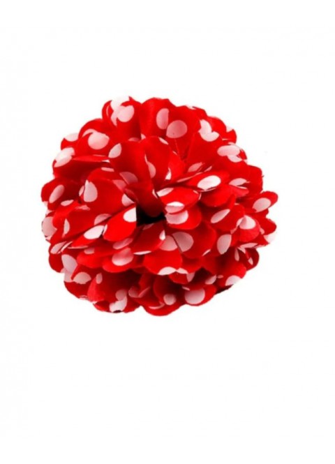 Flor pinza roja lunares blancos GD | Ducaval | Envíos 24/48 horas