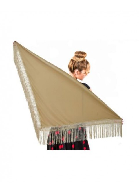 Mantón grande liso beige | Ducaval | Envíos 24/48 horas