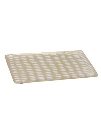 Bandeja decorativa oro 22x13x1 cm | Ducaval | Envías 24/48 horas 