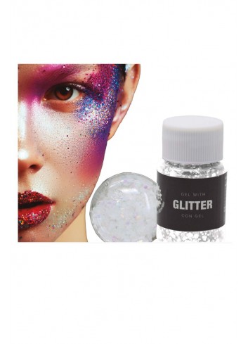 Bote glitter gel blanco | Ducaval | Envías 24/48 horas 