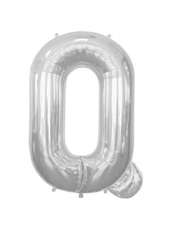 Globo foil letra U plata 86cm | Ducaval | Envíos 24/48 horas