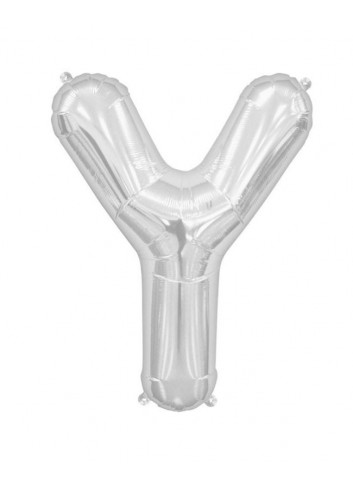 Globo foil letra U plata 86cm | Ducaval | Envíos 24/48 horas