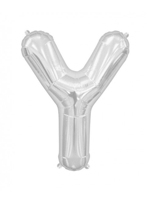 Globo foil letra U plata 86cm | Ducaval | Envíos 24/48 horas