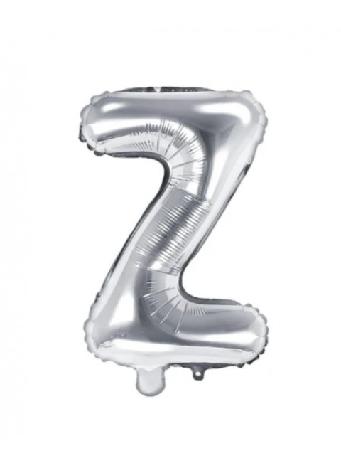 Globo foil letra U plata 86cm | Ducaval | Envíos 24/48 horas