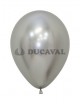 Globo látex plata reflex 12.50cm (50 unidades) - Disfraces Ducval envios 24/48 horas
