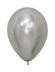 Globo látex plata reflex 12.50cm (50 unidades) - Disfraces Ducval envios 24/48 horas