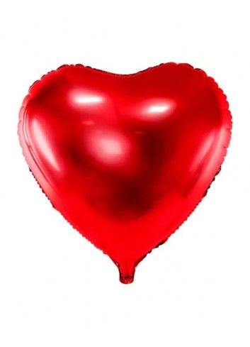 Globo foil brillo corazon rojo 45cm | Ducaval | Envíos 24/48 horas 
