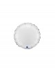 Globo foil satin circulo blanco 46cm