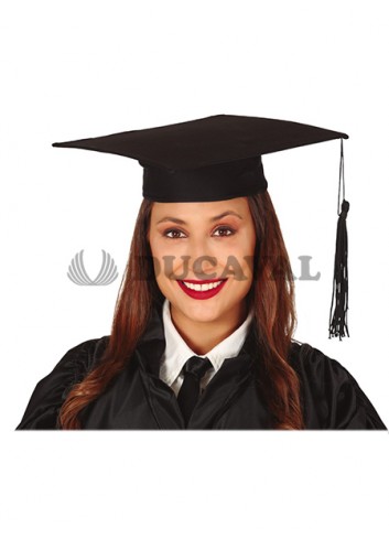 Sombrero de Estudiante 30x30cm – Birrete de Graduación Adulto Elegante
