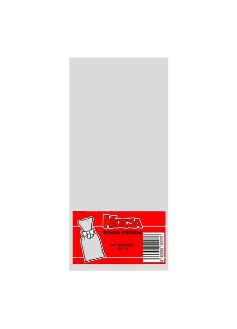 Bolsa 10X25 transparente 100 unidades | Ducaval | Envíos 24/48h