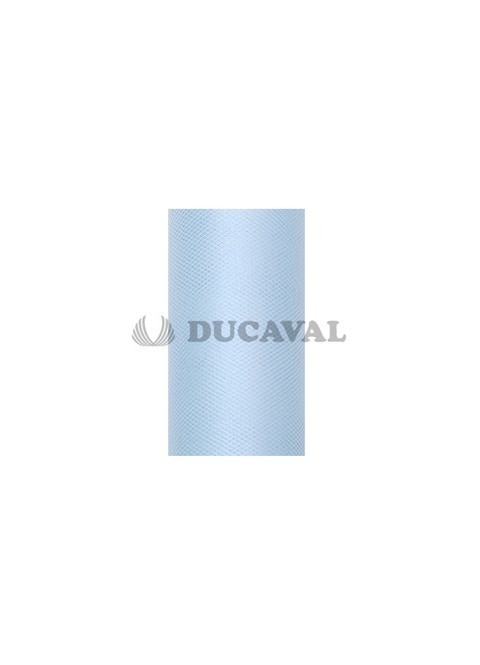Tul azul cielo en rollo 15cmX9m