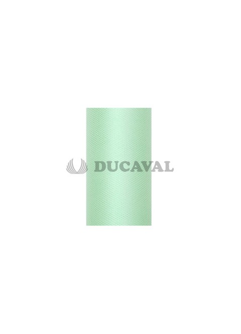 Tul verde menta en rollo 15cmX9m