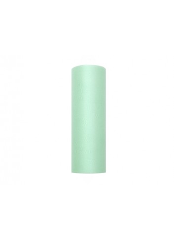 Tul verde menta en rollo 15cmX9m