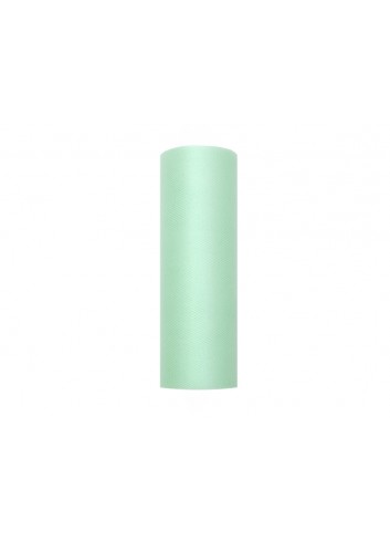 Tul verde menta en rollo 15cmX9m