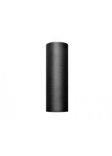 Tul negro en rollo de 15cmX9m - Disfraces Ducaval