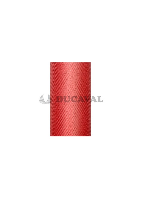 Tul rojo en rollo de 15cmX9m - Disfraces Ducaval