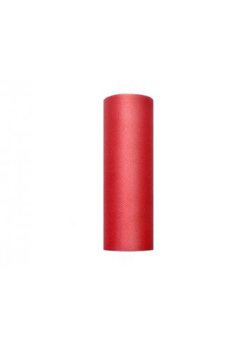 Tul rojo en rollo de 15cmX9m - Disfraces Ducaval