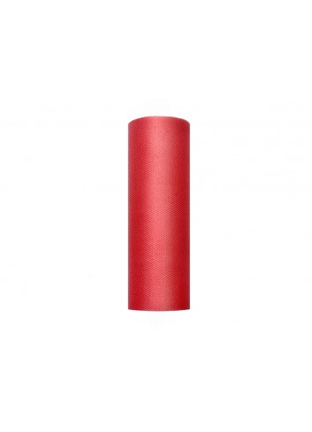 Tul rojo en rollo de 15cmX9m - Disfraces Ducaval