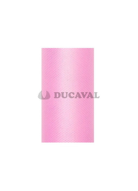 Tul rosa claro en rollo 30cmX9m