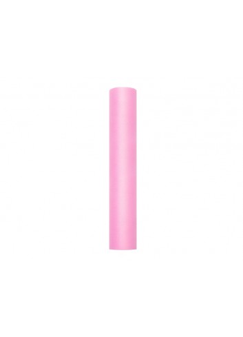Tul rosa claro en rollo 30cmX9m