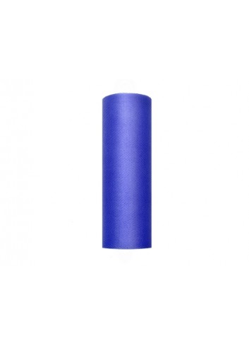 Tul azul marino en rollo de 15cmX9m - Disfraces Ducaval