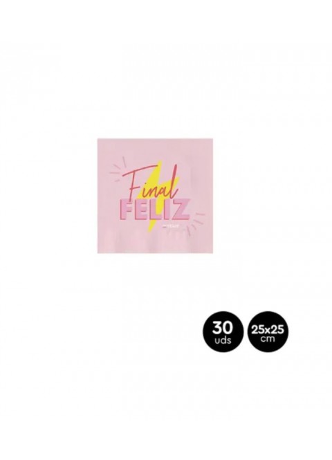 Servilletas feliz final 30 unidades