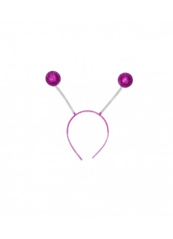 Diadema bolas escarcha fucsia | Ducaval | Envíos 24/48 horas.