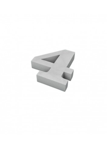 Número 4 corcho 200X40mm - Disfraces Ducaval envios 24/48 horas