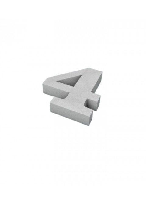 Número 4 corcho 200X40mm - Disfraces Ducaval envios 24/48 horas