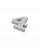 Número 4 corcho 200X40mm - Disfraces Ducaval envios 24/48 horas
