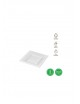 Plato llano cuadrado blanco 23x23cm 5und reut | Ducaval | 24/48 horas