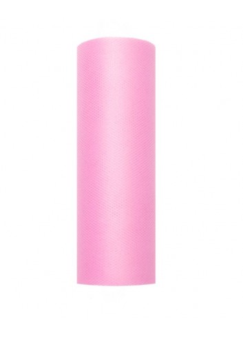 Tul rosa baby en rollo de 15cmX9m - Disfraces Ducaval