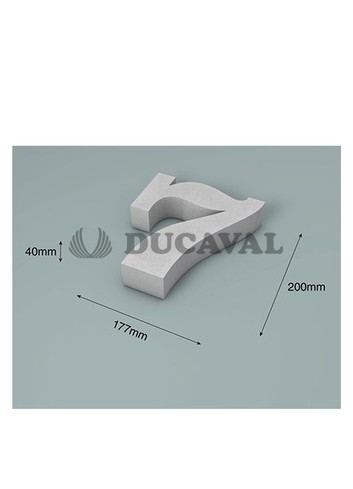 Número 7 corcho 200X40mm - Disfraces Ducaval