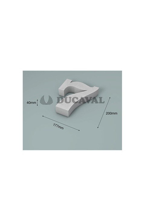 Número 7 corcho 200X40mm - Disfraces Ducaval
