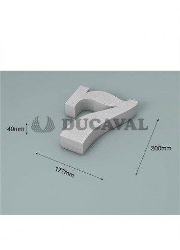 Número 7 corcho 200X40mm - Disfraces Ducaval