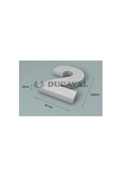 Número 2 corcho 100X40mm