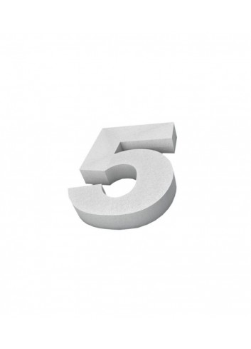 Número 5 corcho 100X40mm - Disfraces Ducaval