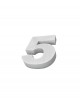 Número 5 corcho 100X40mm - Disfraces Ducaval