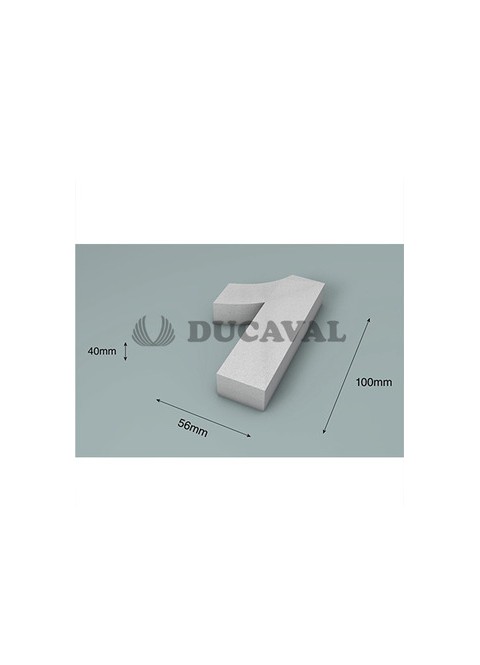 Número 1 corcho 100X40mm - Disfraces Ducaval