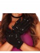 Guantes lentejuelas negros infantiles