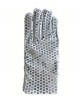 Guantes Lentejuelas Plata Infantiles- ¡Ideales para fiestas y eventos especiales!