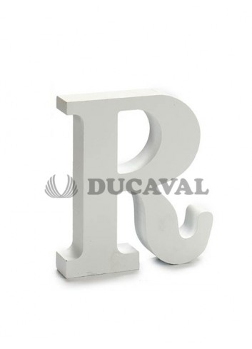 Letra R madera 15cm